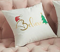 Christmas White and Gold Collection Cushion Cover