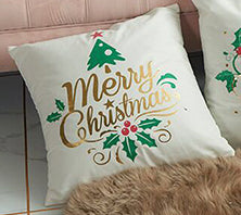 Christmas White and Gold Collection Cushion Cover