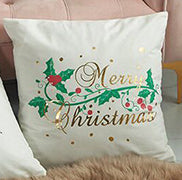 Christmas White and Gold Collection Cushion Cover